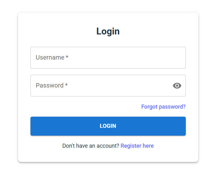 Secure login to StrataPave